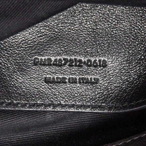 Yves Saint Laurent Grey Chevron Quilted Leather Monogram Large College Bag - Picture 3 of 10